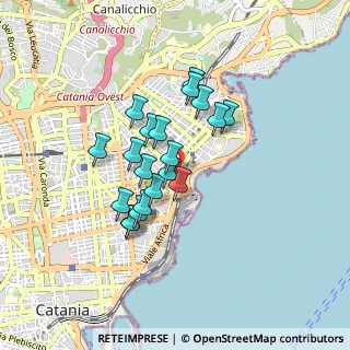 Mappa Via Vecchia Ognina, 95127 Catania CT, Italia (0.752)