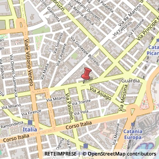 Mappa Piazza Ludovico Ariosto,  8, 95127 Catania, Catania (Sicilia)