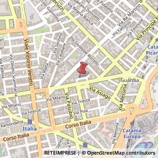 Mappa Via Pietro Metastasio, 33, 95127 Catania, Catania (Sicilia)