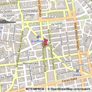 Mappa Via Vincenzo Giuffrida, 56, 95100 Catania, Catania (Sicilia)