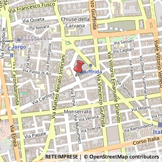 Mappa Via Suor Maria Mazzarello, 29, 95128 Catania, Catania (Sicilia)