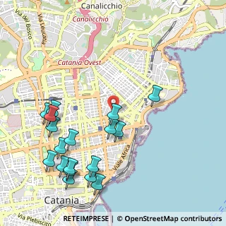 Mappa Via Leopardi Giacomo, 95127 Catania CT, Italia (1.39833)