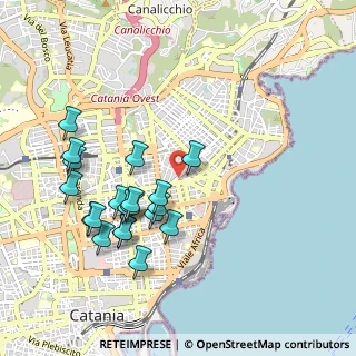 Mappa Via Antonio Santangelo Fulci, 95127 Catania CT, Italia (1.1255)