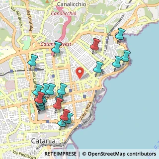 Mappa Via Antonio Santangelo Fulci, 95127 Catania CT, Italia (1.308)