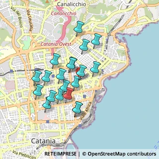 Mappa Via Leopardi Giacomo, 95127 Catania CT, Italia (0.879)