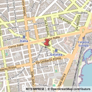Mappa Via Piave, 25, 95129 Catania, Catania (Sicilia)