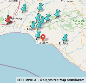 Mappa 92019 Sciacca AG, Italia (18.94167)