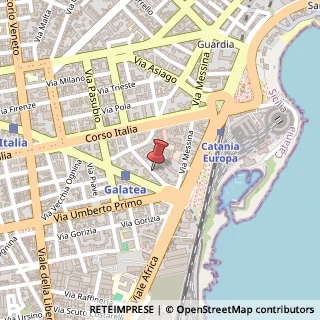 Mappa Via Cervignano,  60, 95129 Catania, Catania (Sicilia)