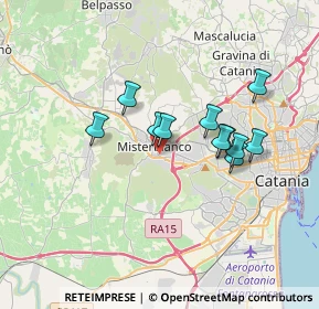 Mappa Via Fratelli Cervi, 95045 Misterbianco CT, Italia (3.22455)