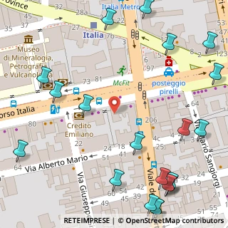 Mappa Corso Italia, 95128 Catania CT, Italia (0.116)