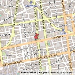 Mappa Viale XX Settembre, 51, 95128 Catania, Catania (Sicilia)