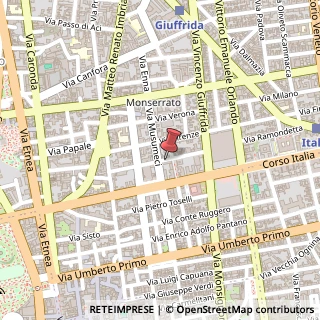 Mappa Via Francesco Riso, 49, 95128 Catania, Catania (Sicilia)