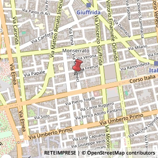 Mappa Via Musumeci, 139, 95128 Catania, Catania (Sicilia)