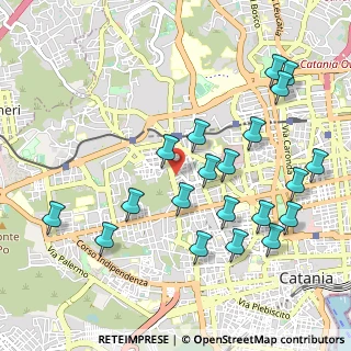 Mappa Via Volturno, 95123 Catania CT, Italia (1.255)
