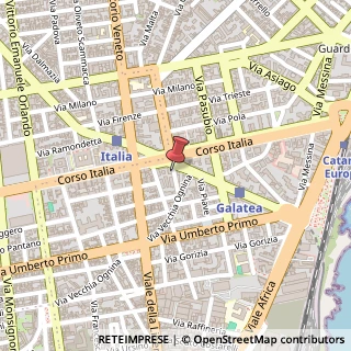 Mappa Via Martino Cilestri, 21, 95129 Catania, Catania (Sicilia)