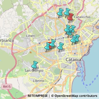 Mappa Via Nazario Sauro, 95123 Catania CT, Italia (2.1325)