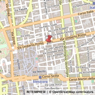 Mappa Piazza Ettore Majorana, 35, 95129 Catania, Catania (Sicilia)
