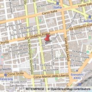 Mappa Via Vecchia Ognina, 25, 95131 Catania, Catania (Sicilia)