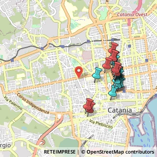 Mappa Viale Mario Rapisardi, 95124 Catania CT, Italia (1.103)