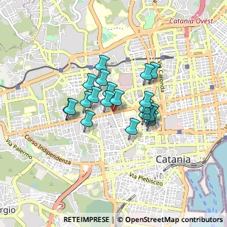 Mappa Viale Mario Rapisardi, 95124 Catania CT, Italia (0.6645)