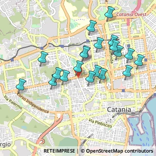 Mappa Viale Mario Rapisardi, 95124 Catania CT, Italia (1.0555)