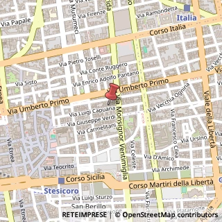 Mappa Via Luigi Capuana,  93, 95129 Catania, Catania (Sicilia)
