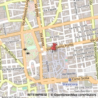 Mappa Via Santa Filomena, 38, 95129 Catania, Catania (Sicilia)