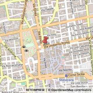 Mappa Via Etnea, 306, 95129 Catania, Catania (Sicilia)