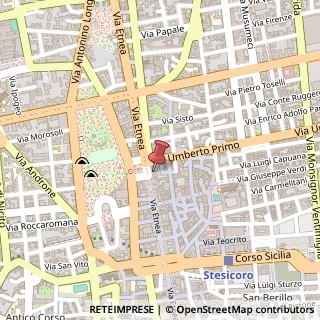 Mappa Via Etnea, 290, 95131 Catania, Catania (Sicilia)