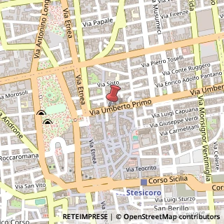 Mappa Via Umberto I, 35, 95129 Catania, Catania (Sicilia)