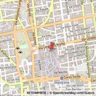 Mappa Corso Sicilia, 25-27, 95024 Acireale, Catania (Sicilia)