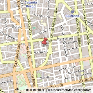 Mappa Via Nicola Fabrizi, 25, 95128 Catania, Catania (Sicilia)