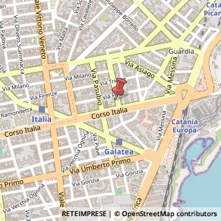 Mappa Via Monfalcone, 1, 95127 Catania, Catania (Sicilia)