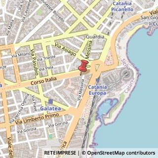 Mappa Corso Italia, 298, 95129 Catania, Catania (Sicilia)