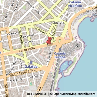 Mappa Corso Italia, 296, 95129 Catania, Catania (Sicilia)