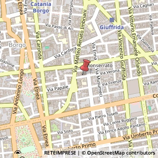 Mappa Via Verona, 62, 95128 Catania, Catania (Sicilia)