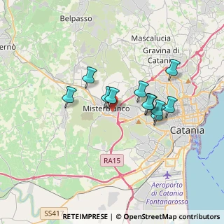 Mappa Via Albert Bruce Sabin, 95045 Misterbianco CT, Italia (3.11727)
