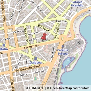 Mappa Corso Italia., 207, 95127 Catania, Catania (Sicilia)