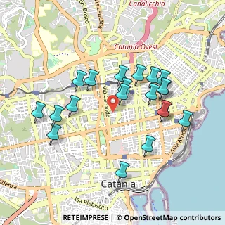 Mappa Via Amore, 95128 Catania CT, Italia (1.0125)