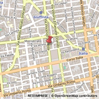 Mappa Via Vincenzo Giuffrida,  4, 95128 Catania, Catania (Sicilia)