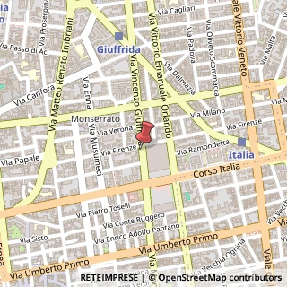 Mappa Via Vincenzo Giuffrida, 33, 95128 Catania, Catania (Sicilia)
