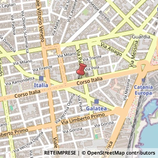 Mappa Corso Italia,  149, 95127 Catania, Catania (Sicilia)