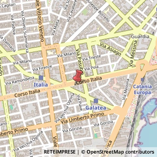 Mappa Corso Italia, 204, 95129 Catania, Catania (Sicilia)