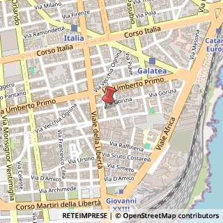 Mappa Via Caltanissetta, 7, 95129 Catania, Catania (Sicilia)