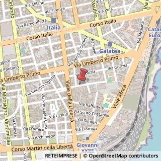 Mappa Via del Cavone, 7, 95100 Catania, Catania (Sicilia)