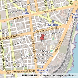Mappa Via Pietro Mascagni, 100, 95129 Catania, Catania (Sicilia)