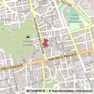 Mappa Via Sabato Martelli Castaldi, 20, 95123 Catania, Catania (Sicilia)