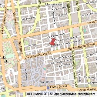 Mappa Via Guglielmo Oberdan, 99, 95129 Catania, Catania (Sicilia)