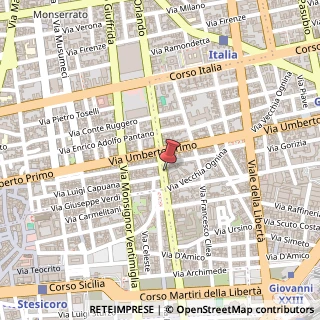 Mappa Via Francesco Crispi, 228, 95131 Catania, Catania (Sicilia)