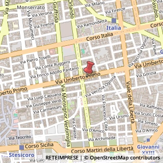 Mappa Via Umberto I, 220, 95129 Catania, Catania (Sicilia)